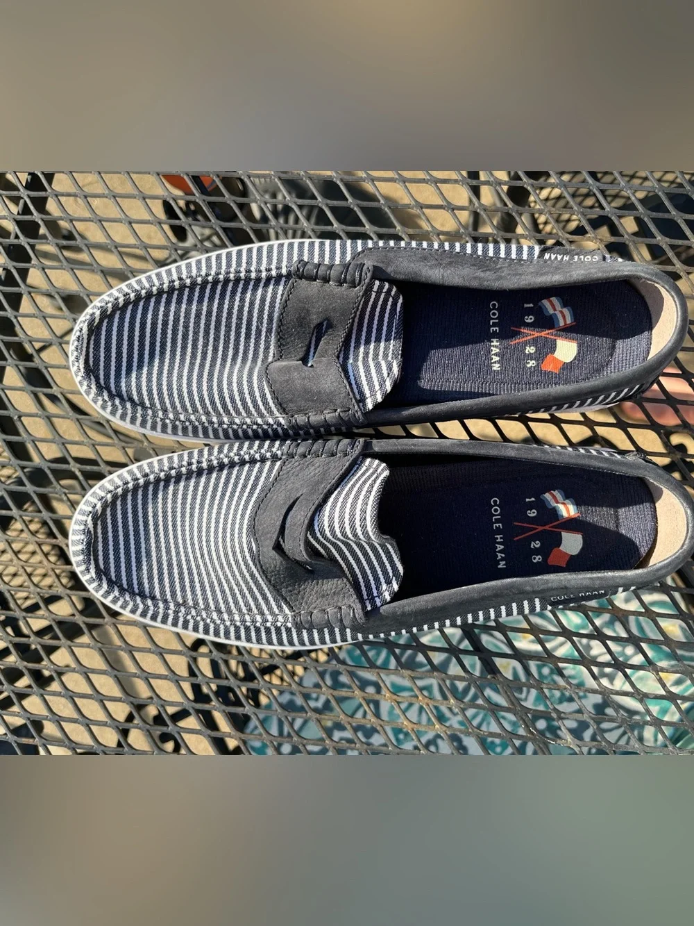 Cole Haan Canvas/Leather Loafers
